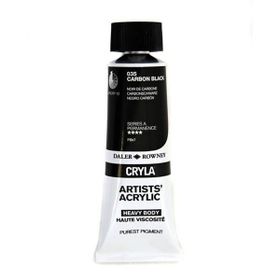 Daler Rowney 035 Carbon Black Seri A Cryla Artist 75 ml Akrilik Boya