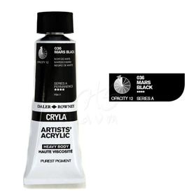 Daler Rowney 036 Mars Black Seri A Cryla Artist 75 ml Akrilik Boya