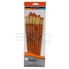 Daler Rowney 110 Simply Gold Taklon Synthetic 10'lu Fırça Seti