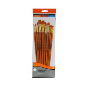 Daler Rowney 110 Simply Gold Taklon Synthetic 10'lu Fırça Seti