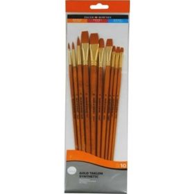 Daler Rowney 110 Simply Gold Taklon Synthetic 10'lu Fırça Seti