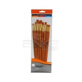 Daler Rowney 110 Simply Gold Taklon Synthetic 10'lu Fırça Seti