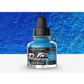 Daler Rowney 112 Galactic Blue Fw Pearlescent Acrylic Inks 29.5 ml Cam Şişe