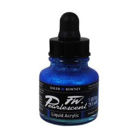 Daler Rowney 112 Galactic Blue Fw Pearlescent Acrylic Inks 29.5 ml Cam Şişe