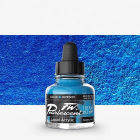 Daler Rowney 112 Galactic Blue Fw Pearlescent Acrylic Inks 29.5 ml Cam Şişe