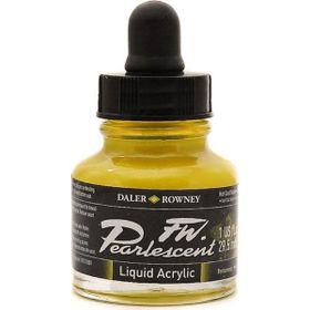 Daler Rowney 113 Hot Cool Yellow Fw Pearlescent Acrylic Inks 29.5 ml Cam Şişe