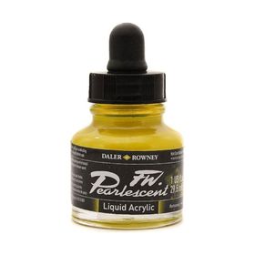 Daler Rowney 113 Hot Cool Yellow Fw Pearlescent Acrylic Inks 29.5 ml Cam Şişe