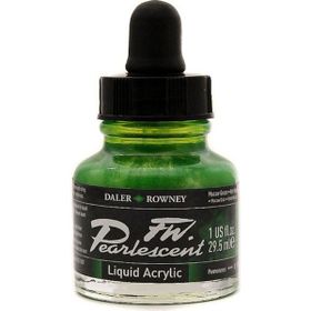 Daler Rowney 115 Macaw Green Fw Pearlescent Acrylic Inks 29.5 ml Cam Şişe