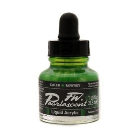 Daler Rowney 115 Macaw Green Fw Pearlescent Acrylic Inks 29.5 ml Cam Şişe