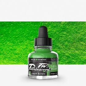 Daler Rowney 115 Macaw Green Fw Pearlescent Acrylic Inks 29.5 ml Cam Şişe