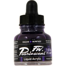 Daler Rowney 116 Moon Violet Fw Pearlescent Acrylic Inks 29.5 ml Cam Şişe