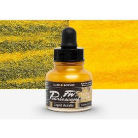 Daler Rowney 117 Mazuma Gold Fw Pearlescent Acrylic Inks 29.5 ml Cam Şişe