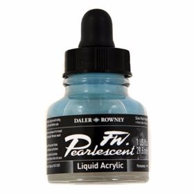 Daler Rowney 119 Silver Pearl Fw Pearlescent Acrylic Inks 29.5 ml Cam Şişe