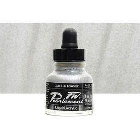Daler Rowney 119 Silver Pearl Fw Pearlescent Acrylic Inks 29.5 ml Cam Şişe