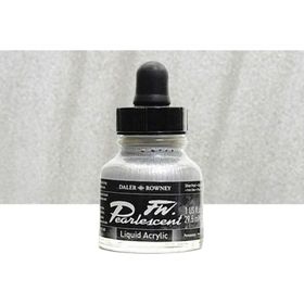 Daler Rowney 119 Silver Pearl Fw Pearlescent Acrylic Inks 29.5 ml Cam Şişe