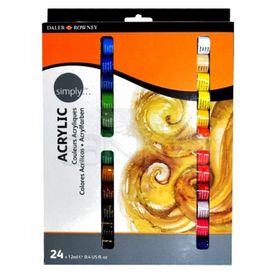 Daler Rowney 12 ml x 24 Set Simply Akrilik Boya