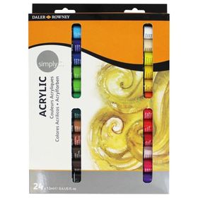 Daler Rowney 12 ml x 24 Set Simply Akrilik Boya