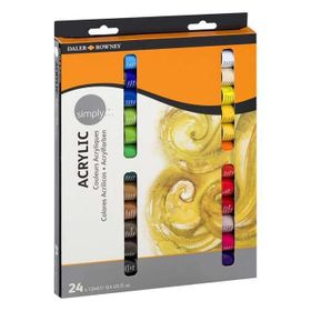 Daler Rowney 12 ml x 24 Set Simply Akrilik Boya