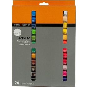 Daler Rowney 12 ml x 24 Set Simply Akrilik Boya
