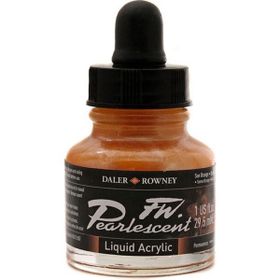 Daler Rowney 121 Sun Orange Fw Pearlescent Acrylic Inks 29.5 ml Cam Şişe