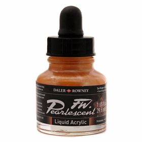 Daler Rowney 121 Sun Orange Fw Pearlescent Acrylic Inks 29.5 ml Cam Şişe