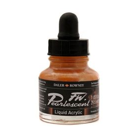 Daler Rowney 121 Sun Orange Fw Pearlescent Acrylic Inks 29.5 ml Cam Şişe