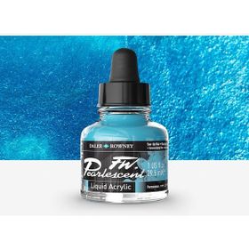 Daler Rowney 122 Sun-Up Blue Fw Pearlescent Acrylic Inks 29.5 ml Cam Şişe