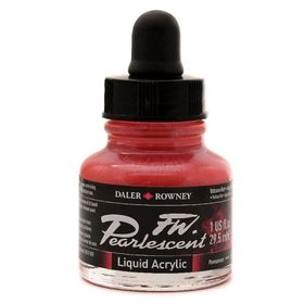 Daler Rowney 123 Volcano Red Fw Pearlescent Acrylic Inks 29.5 ml Cam Şişe