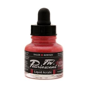 Daler Rowney 123 Volcano Red Fw Pearlescent Acrylic Inks 29.5 ml Cam Şişe