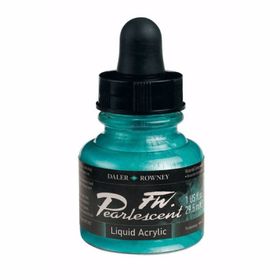 Daler Rowney 124 Waterfall Green Fw Pearlescent Acrylic Inks 29.5 ml Cam Şişe