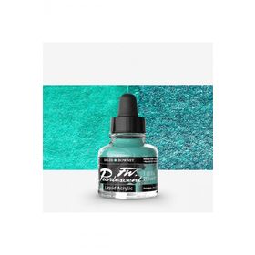Daler Rowney 124 Waterfall Green Fw Pearlescent Acrylic Inks 29.5 ml Cam Şişe