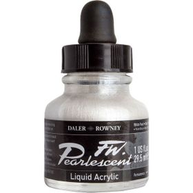 Daler Rowney 125 White Pearl Fw Pearlescent Acrylic Inks 29.5 ml Cam Şişe