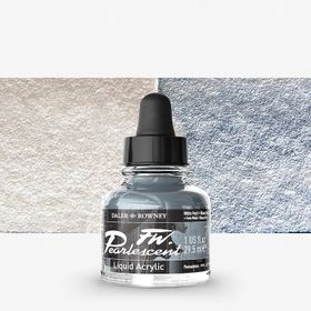 Daler Rowney 125 White Pearl Fw Pearlescent Acrylic Inks 29.5 ml Cam Şişe