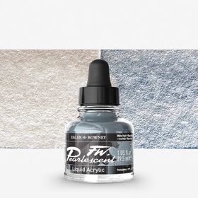 Daler Rowney 125 White Pearl Fw Pearlescent Acrylic Inks 29.5 ml Cam Şişe