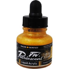 Daler Rowney 126 Autumn Gold Fw Pearlescent Acrylic Inks 29.5 ml Cam Şişe