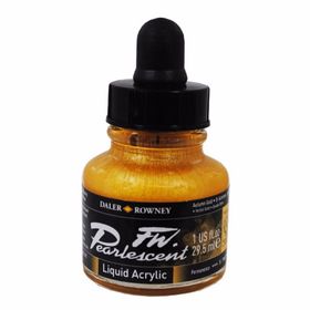 Daler Rowney 126 Autumn Gold Fw Pearlescent Acrylic Inks 29.5 ml Cam Şişe