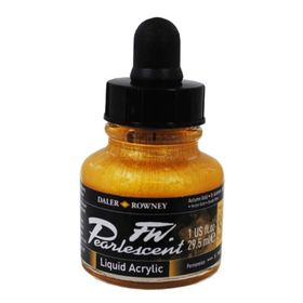 Daler Rowney 126 Autumn Gold Fw Pearlescent Acrylic Inks 29.5 ml Cam Şişe