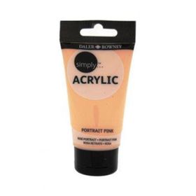 Daler Rowney 126075220 Portrait Pink 75 ml Simply Akrilik Boya