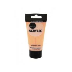 Daler Rowney 126075220 Portrait Pink 75 ml Simply Akrilik Boya