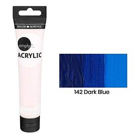 Daler Rowney 126975142 Dark Blue Sl 75 ml Simply Akrilik Boya