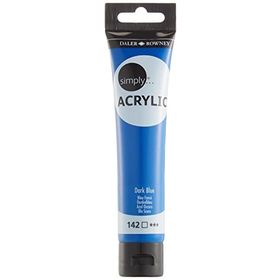 Daler Rowney 126975142 Dark Blue Sl 75 ml Simply Akrilik Boya
