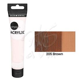 Daler Rowney 126975205 Brown Sl 75 ml Simply Akrilik Boya