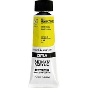Daler Rowney 126975651 Lemon Yellow Sl 75 ml Simply Akrilik Boya