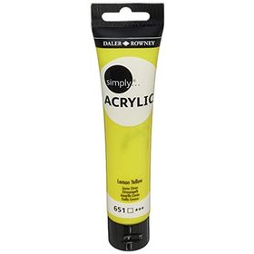 Daler Rowney 126975651 Lemon Yellow Sl 75 ml Simply Akrilik Boya
