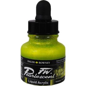 Daler Rowney 128 Genesis Green Fw Pearlescent Acrylic Inks 29.5 ml Cam Şişe