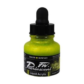 Daler Rowney 128 Genesis Green Fw Pearlescent Acrylic Inks 29.5 ml Cam Şişe
