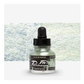 Daler Rowney 129 Silver Moss Fw Pearlescent Acrylic Inks 29.5 ml Cam Şişe
