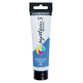 Daler Rowney 129150120 Process Cyan 150 ml Akrilik Boya