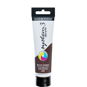 Daler Rowney 129150223 Burnt Umber 150 ml Akrilik Boya
