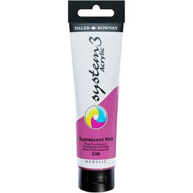 Daler Rowney 129150538 Fluoro Pink 150 ml Akrilik Boya